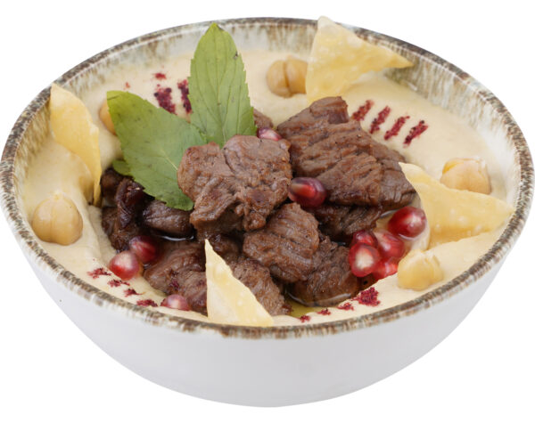 hummus with meat